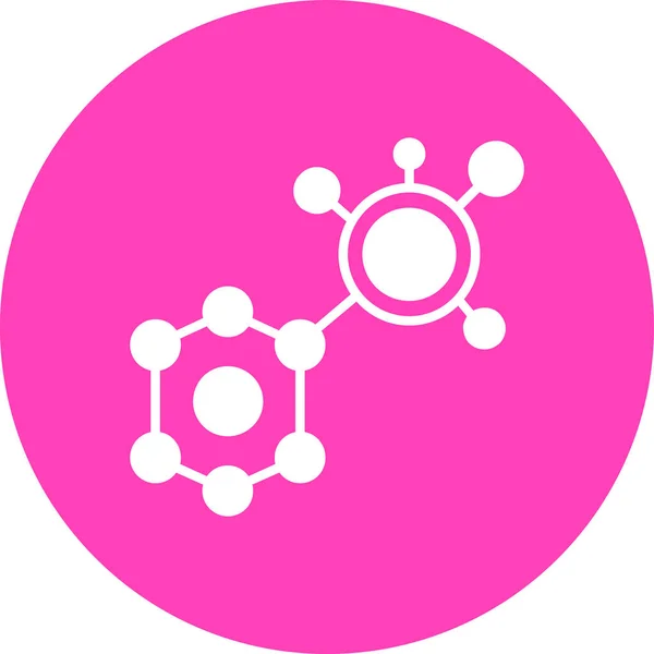 vector illustration of a molecule icon
