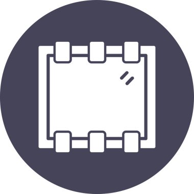 Ağ simgesi, tuğla duvarının vektör illüstrasyonu