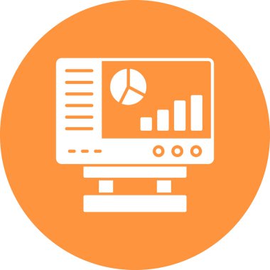 vektör lcd simgesi illüstrasyonu