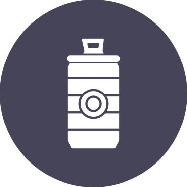 Gaz tankı simgesinin vektör illüstrasyonu