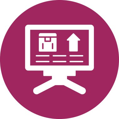 vektör lcd simgesi illüstrasyonu