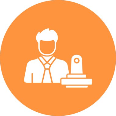 iş adamı simgesi, vektör illüstrasyonu