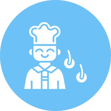 Şef simge vektör illüstrasyonu