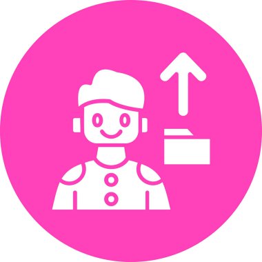 Tek bir izole simgenin vektör illüstrasyonu