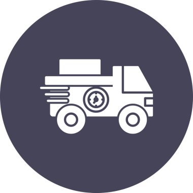 Kamyon simgesinin vektör illüstrasyonu