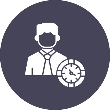 Bir saatin vektör illüstrasyonu