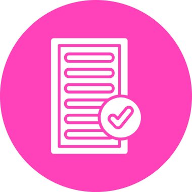 Belge. Web simgesi basit illüstrasyon