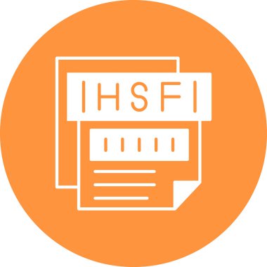 Dosya biçim simgesinin vektör illüstrasyonu