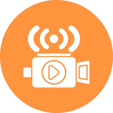 Kamera. Web simgesi basit illüstrasyon