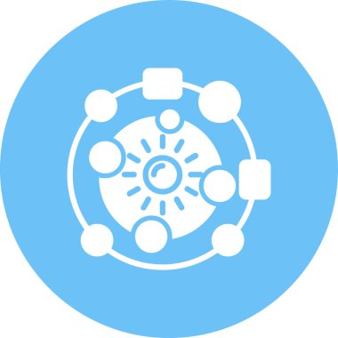 şebeke. Web simgesi basit illüstrasyon