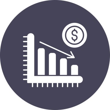 Dolar. Web simgesi basit illüstrasyon