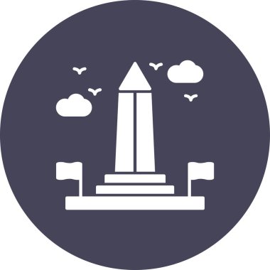 anıt simgesi, vektör çizimi