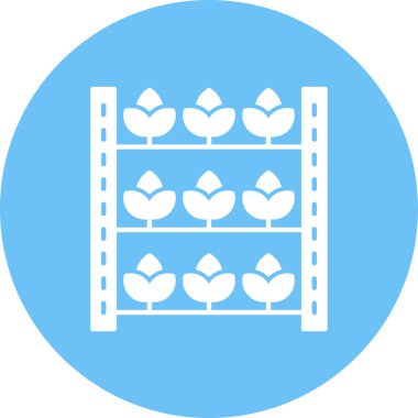 Çiçek. Web simgesi basit illüstrasyon