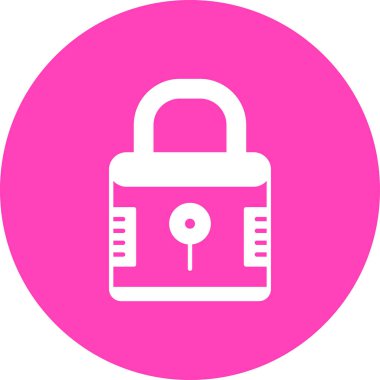 Kilit. Web simgesi basit illüstrasyon