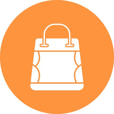 Çanta simgesinin vektör illüstrasyonu