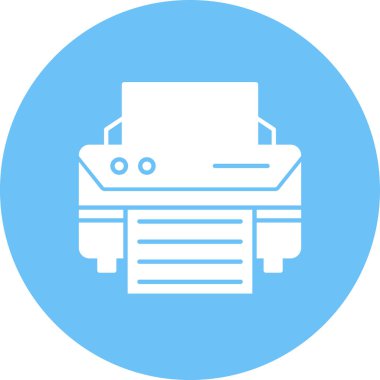 Modern b 'nin vektör illüstrasyonu yazıcı simgesinden yoksun