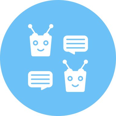 Konuş. Web simgesi basit illüstrasyon