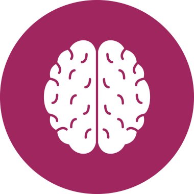 Beyin. Web simgesi basit tasarım