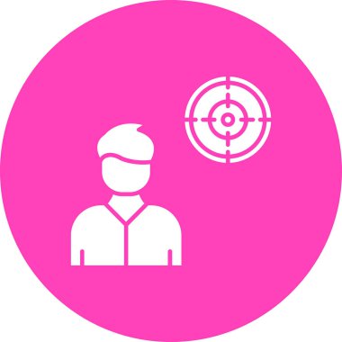 hedef simge vektör illüstrasyonu