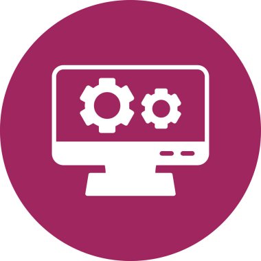 dizüstü bilgisayar web simgesi basit illüstrasyon