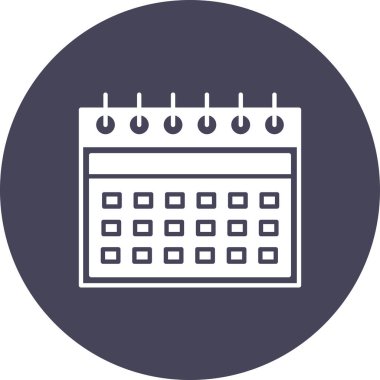vektör Takvimi Simgesi illüstrasyonu