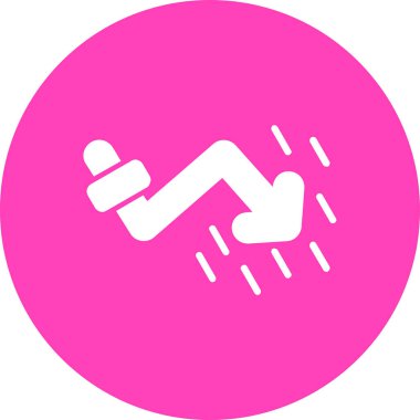 Su bırakma simgesinin vektör illüstrasyonu