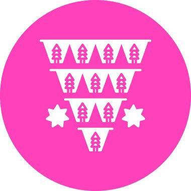 Ağaç simgesinin vektör illüstrasyonu