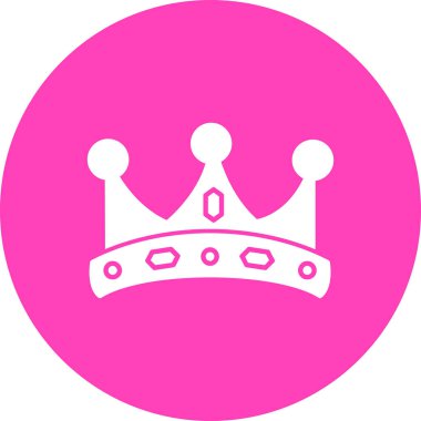 Taç. Web simgesi basit illüstrasyon