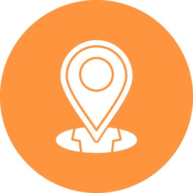 konum. Web simgesi basit illüstrasyon