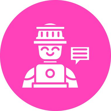 Robot simgesinin vektör illüstrasyonu