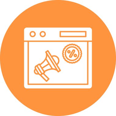 Gaz sobasının modern bir simgesinin vektör çizimi