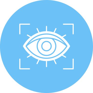 Göz. Web simgesi basit illüstrasyon