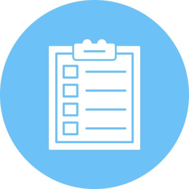 Simge vektör illüstrasyonunu listele