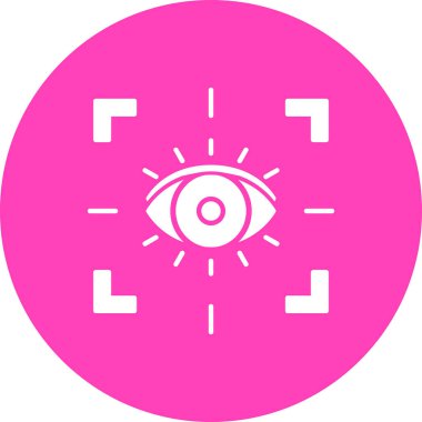 Göz simgesi vektör illüstrasyonu