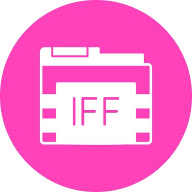 Dosya biçim simgesinin vektör illüstrasyonu