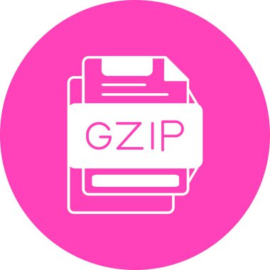 Dosya biçim simgesinin vektör illüstrasyonu