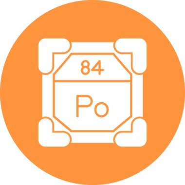 Kimyasal simge, vektör çizimi