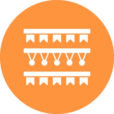 Çit. Web simgesi basit illüstrasyon