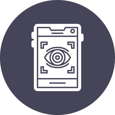 Göz. Web simgesi basit illüstrasyon