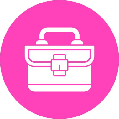 Çanta. Web simgesi basit illüstrasyon