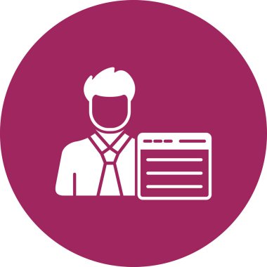 İş simgesinin vektör illüstrasyonu