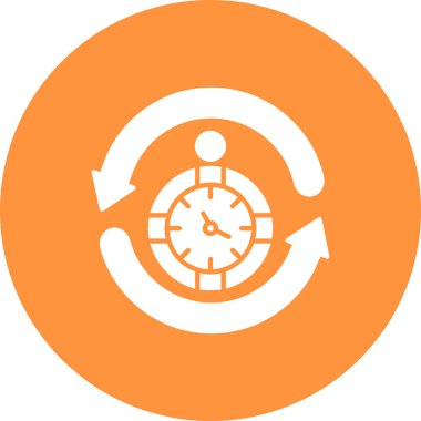 zaman simgesi, vektör illüstrasyonu