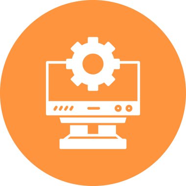 Modern bilgisayar simgesinin vektör illüstrasyonu