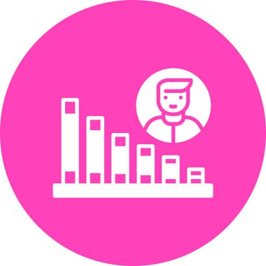 Elinde çizelge olan takım elbiseli bir adamın vektör çizimi