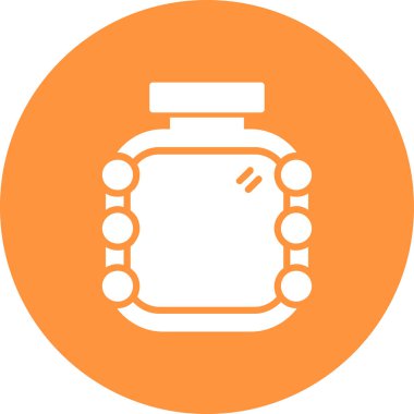 Şişe içecek ikonu ana hatlarıyla