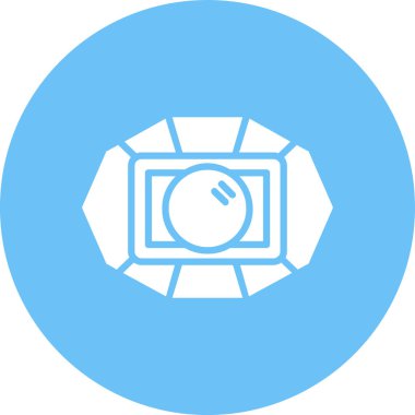 Kamera. Web simgesi basit illüstrasyon
