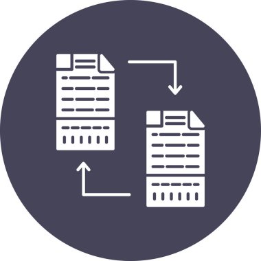 Dosya. Web simgesi vektör illüstrasyonu