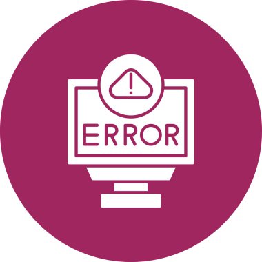 Hata simgesi vektör illüstrasyonu