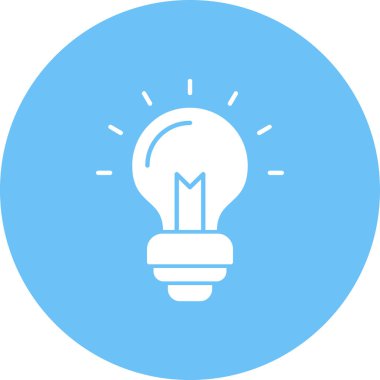 Ampul simgesi. vektör illüstrasyonu