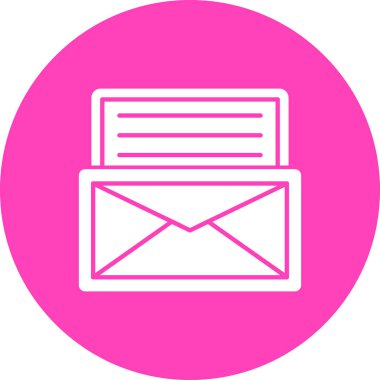 E- posta modern simgesinin vektör illüstrasyonu